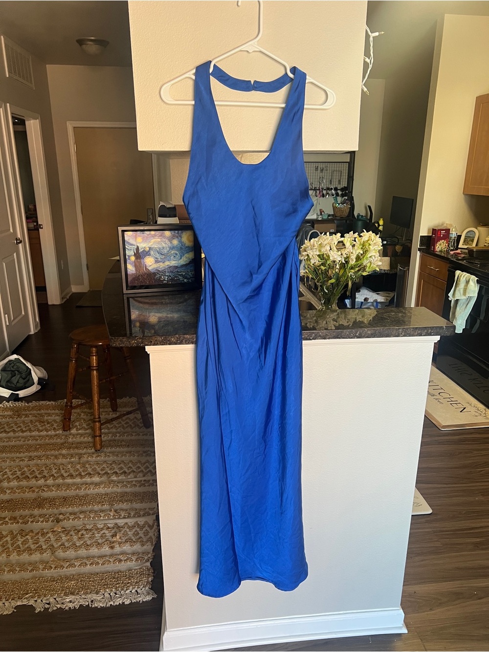 Lioness Bare Maxi Dress Halter Royal Blue